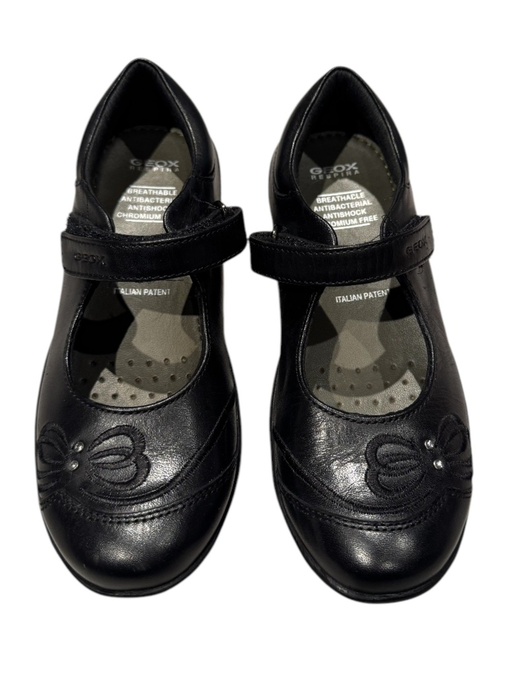 GEOX black leather dressy shoes - size 30